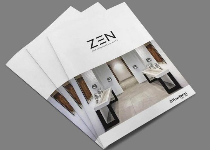 Three Illustrated Marketing Collateral Pieces to Advertise ZEN Brand