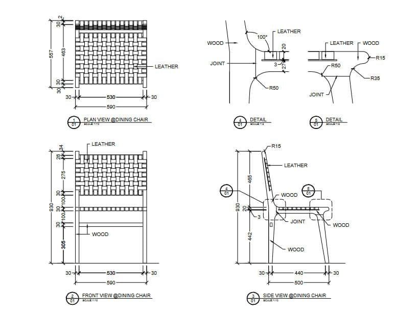 A 2D Drawing of a Chair That May Help CG Artists and Speed Up a Project