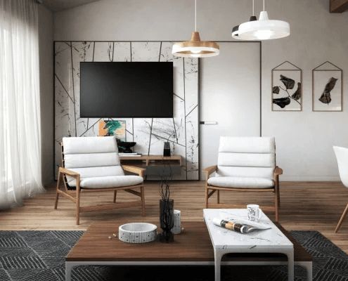 Post-production lifestyle render