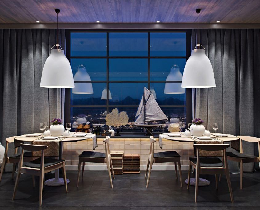 Furniture Ad CG Image using Chairs 3D Modeling