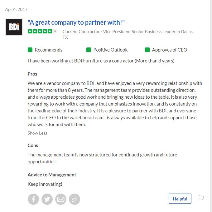 Customer Testimonials for Furniture Sales