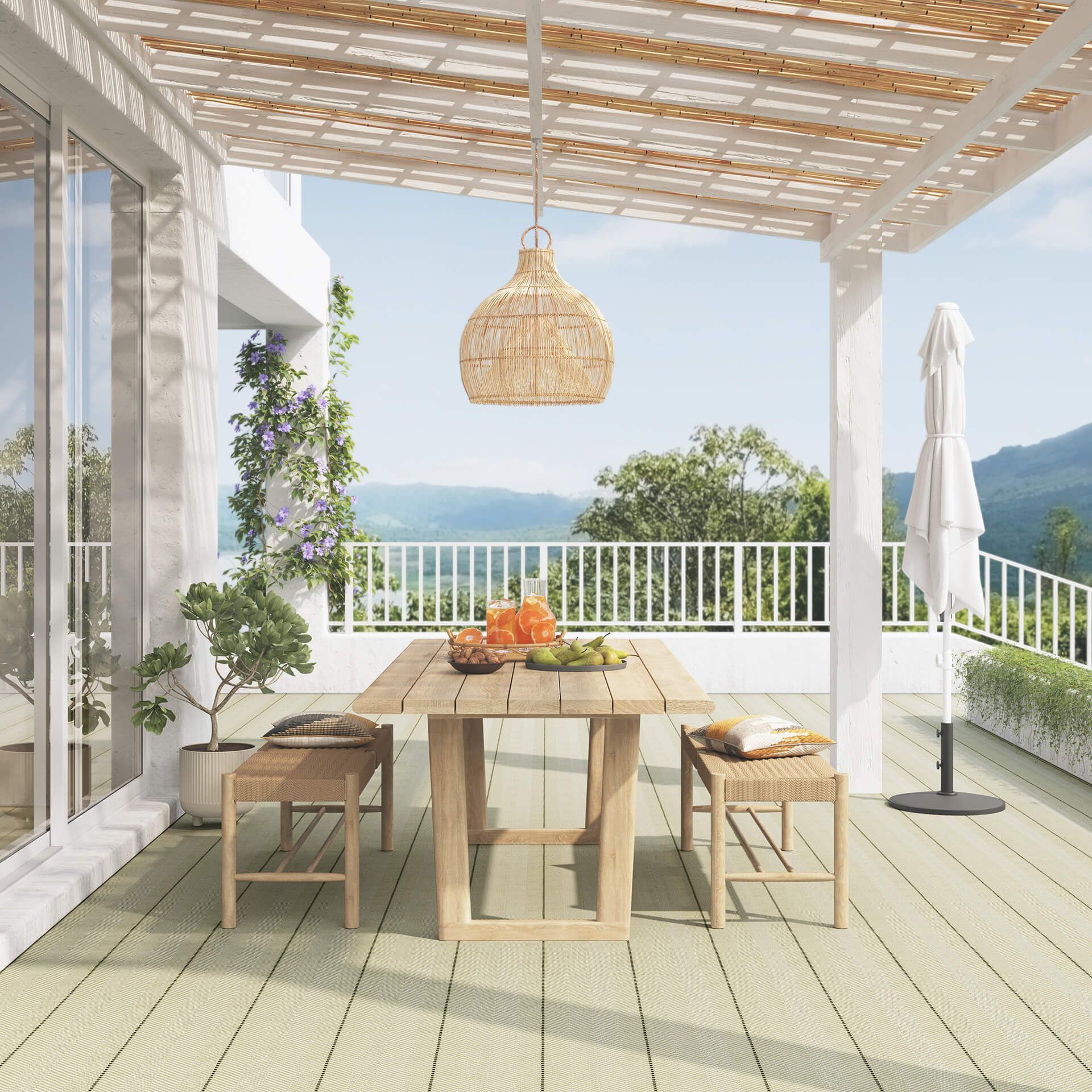 Yellow Pateo Carpet CGI