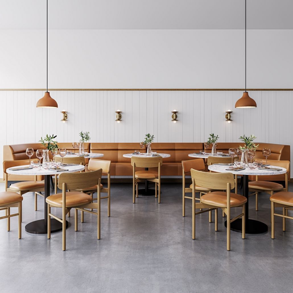 Cafe Furniture 3D Visualization