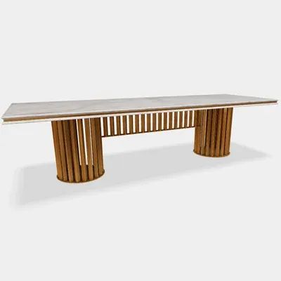Marble Dining Table AR Model