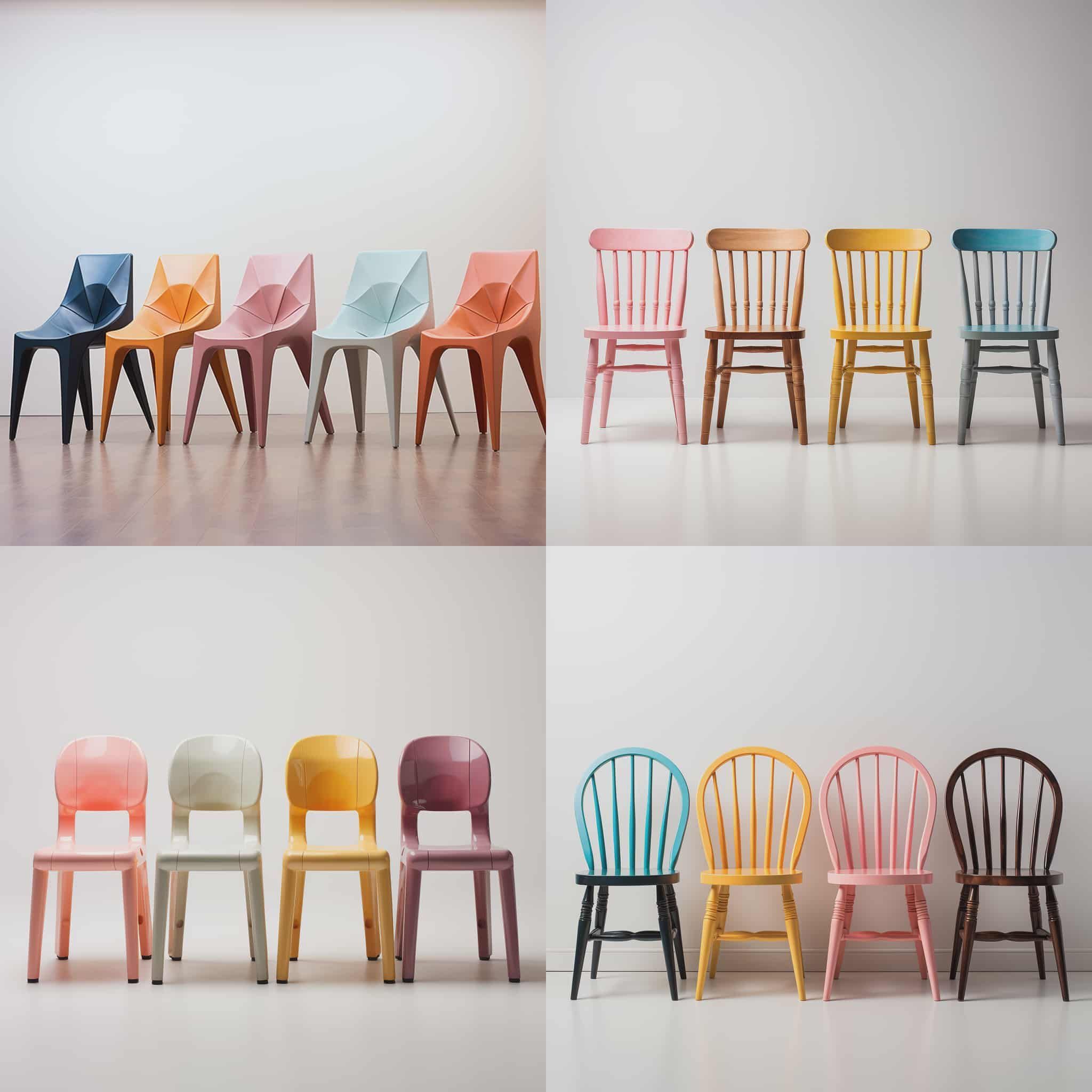 AI Design Options of Chairs