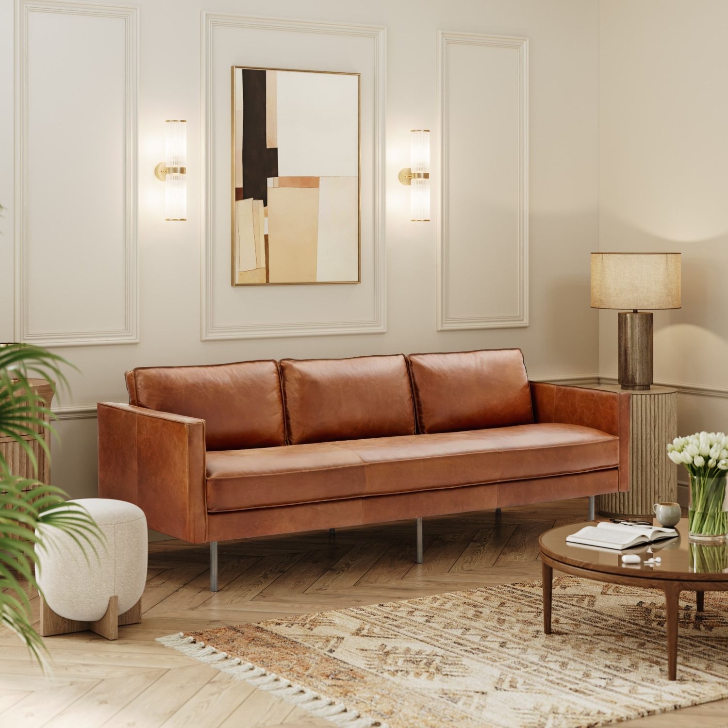 Sofa Posted in a 3D Scene