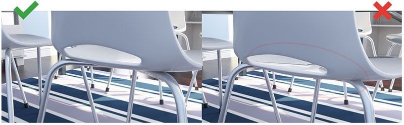 Correct and Incorrect 3D Rendering of 3D Objects