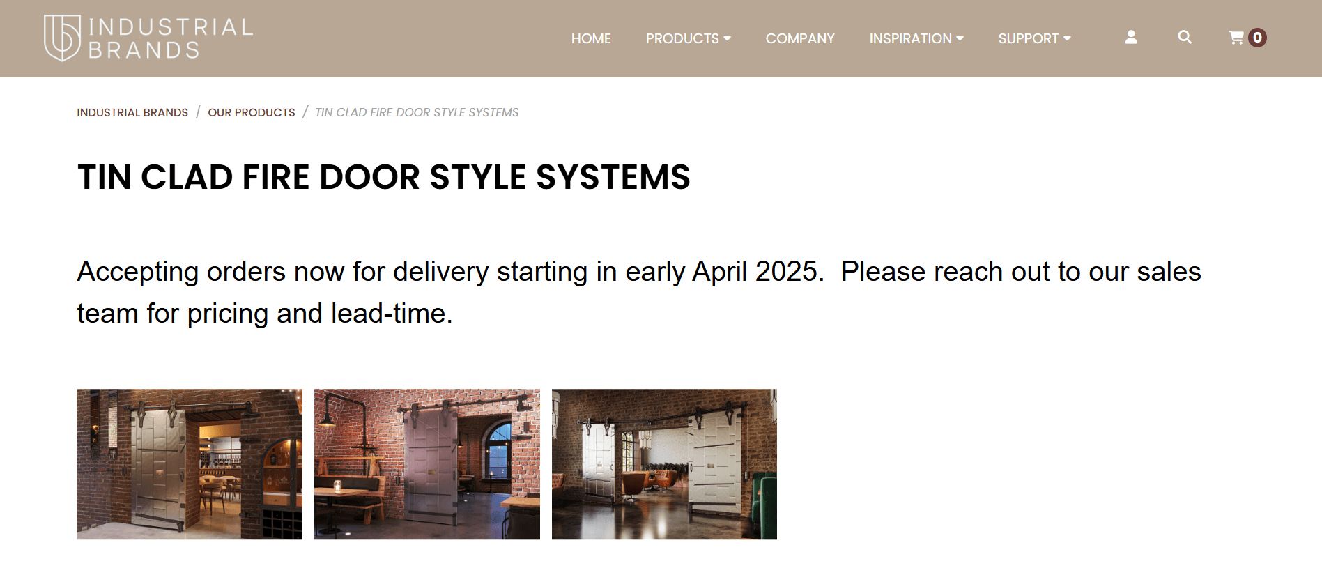 Door Hardware CGI for a Website Page