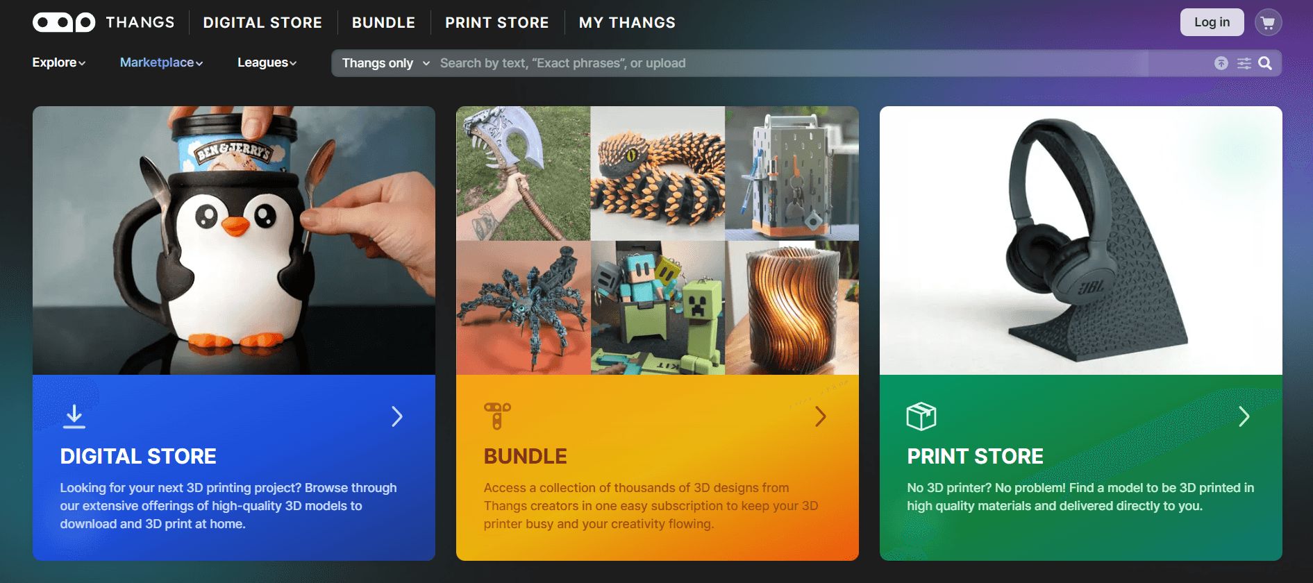 Thangs for downloading 3D models