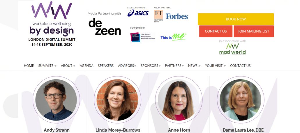 Workplace Wellbeing By Design Digital Summit