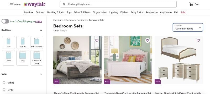 A Wayfair Online Furniture Catalog Where You Can Buy and Sell Your Goods