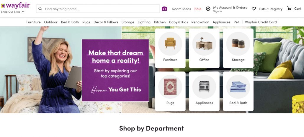 Wayfair Site