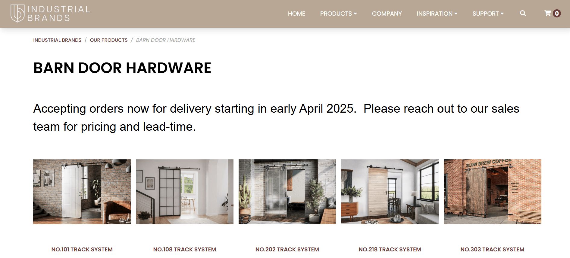 Door Hardware CGI for a Site Page