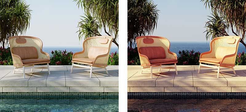 Real and Fake Coloring of Furniture Images for Catalog