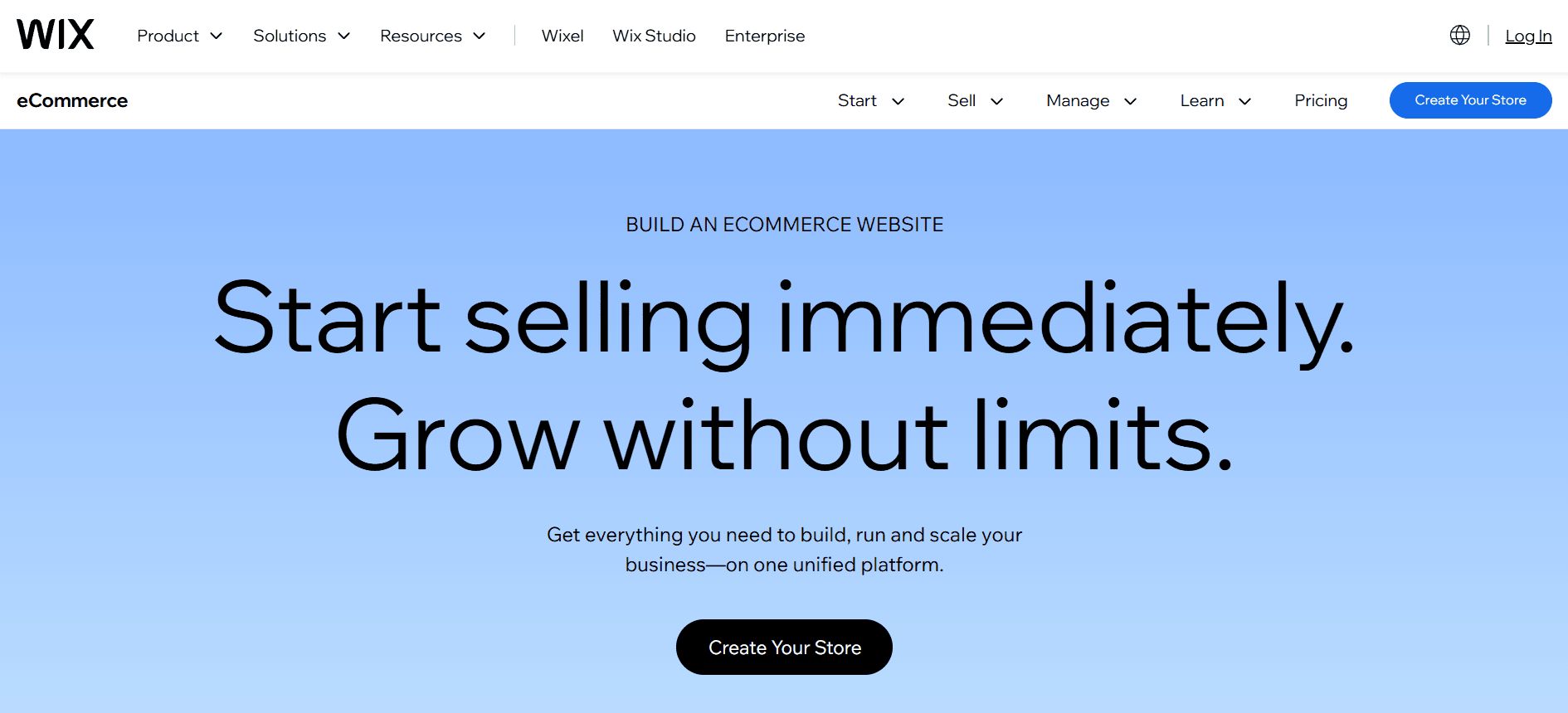 Wix Ecommerce