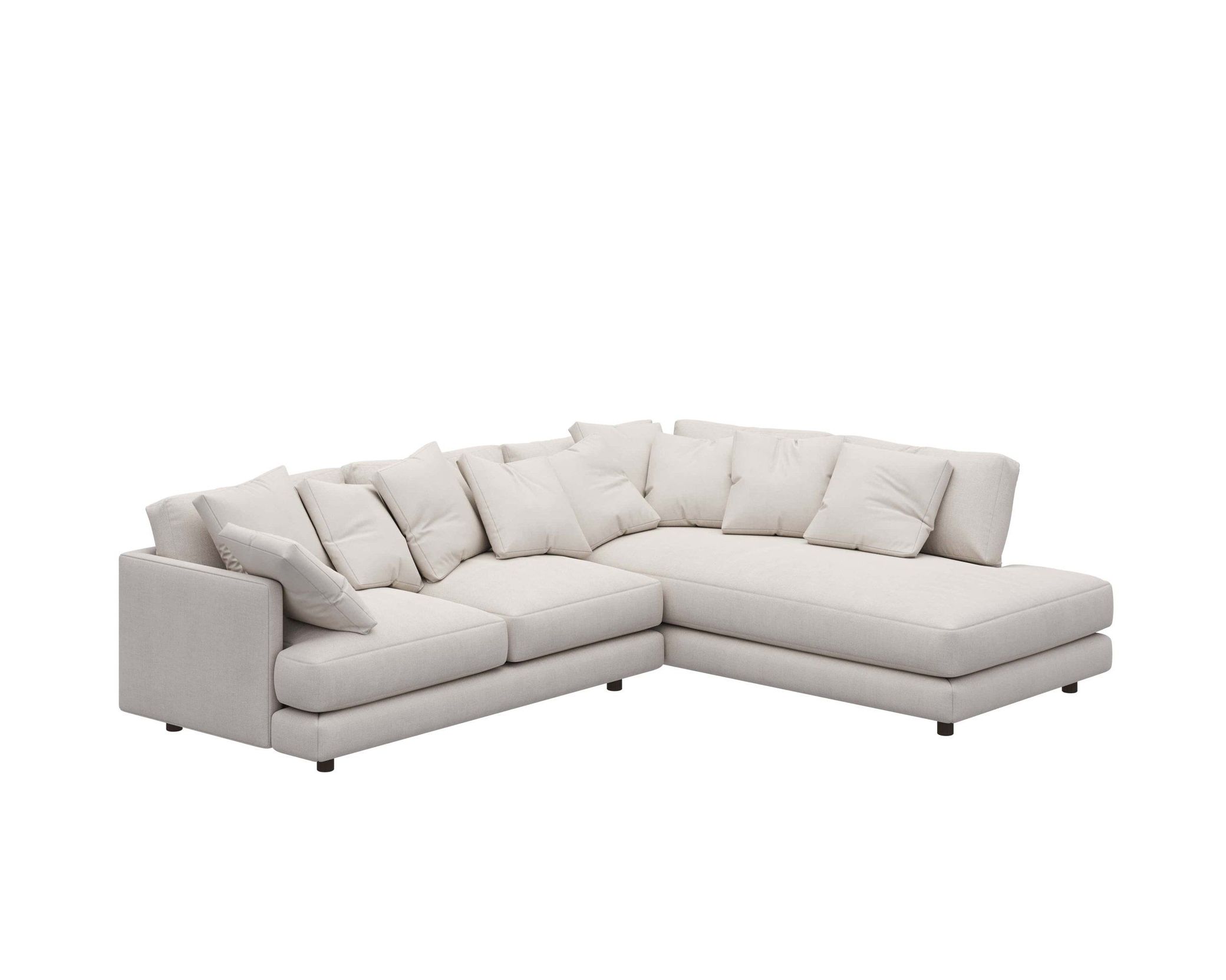 First-class 3D rendered image of a stylish sofa showcasing realistic product rendering and 3D product visualization
