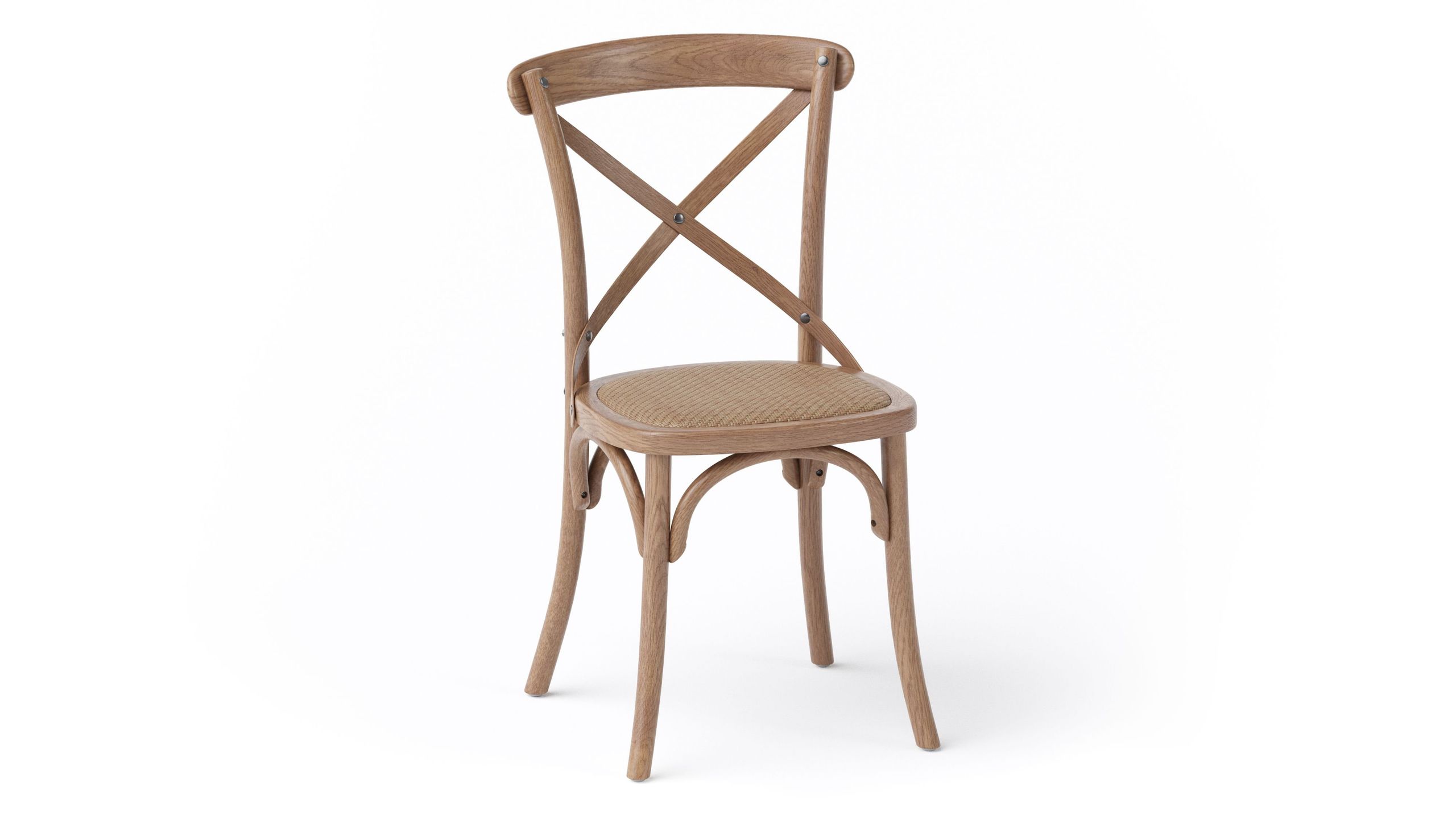 Silo CGI of a Wooden Chair