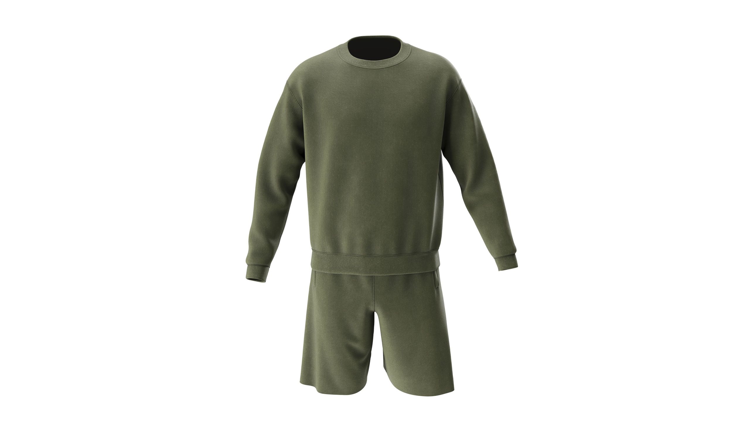 Silo 3D Rendered Image of a Green Outfit 