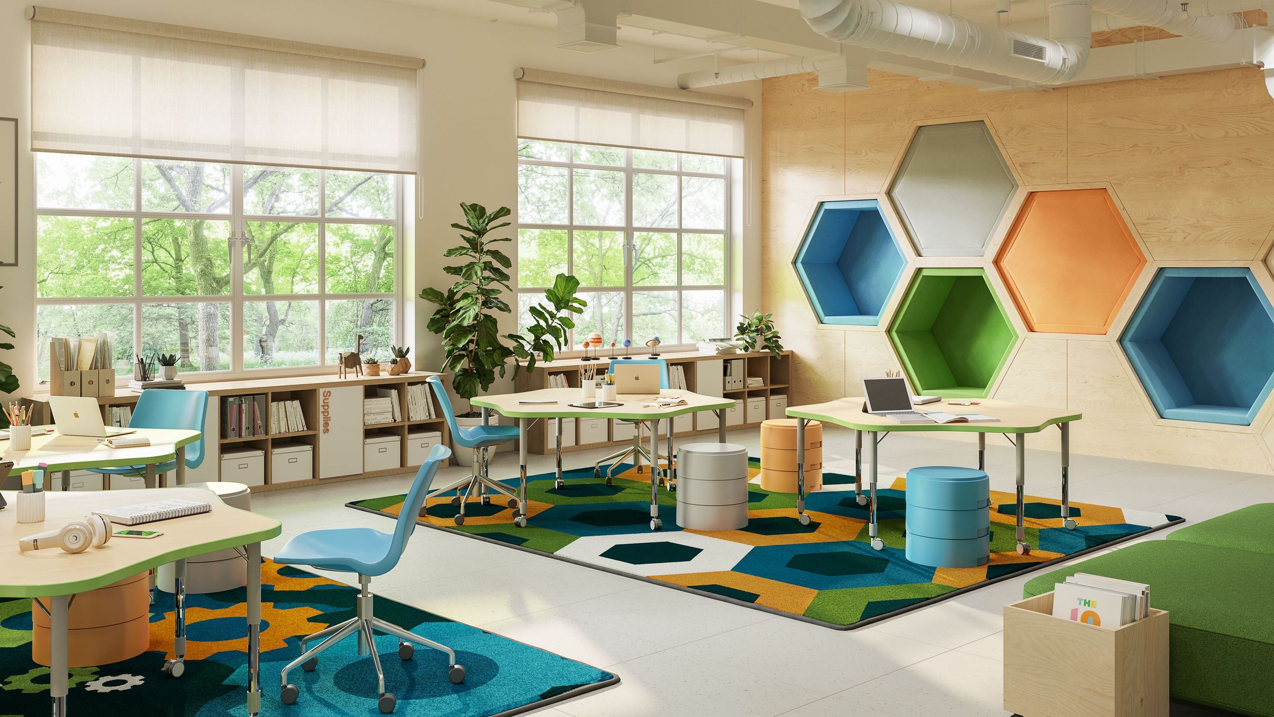 Educational Furniture CG Render