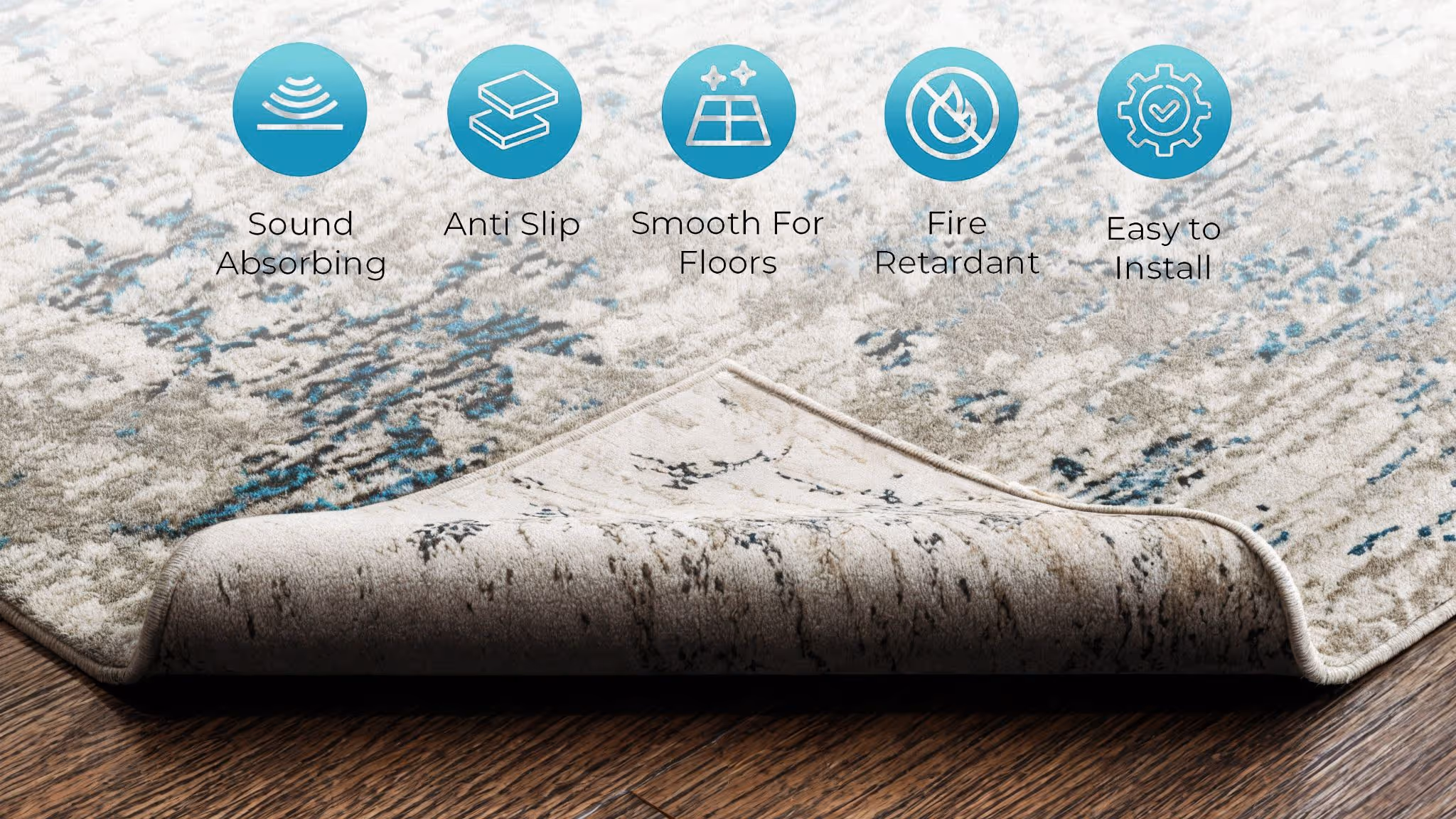 Close-up 3D Rendering of a Rug Texture