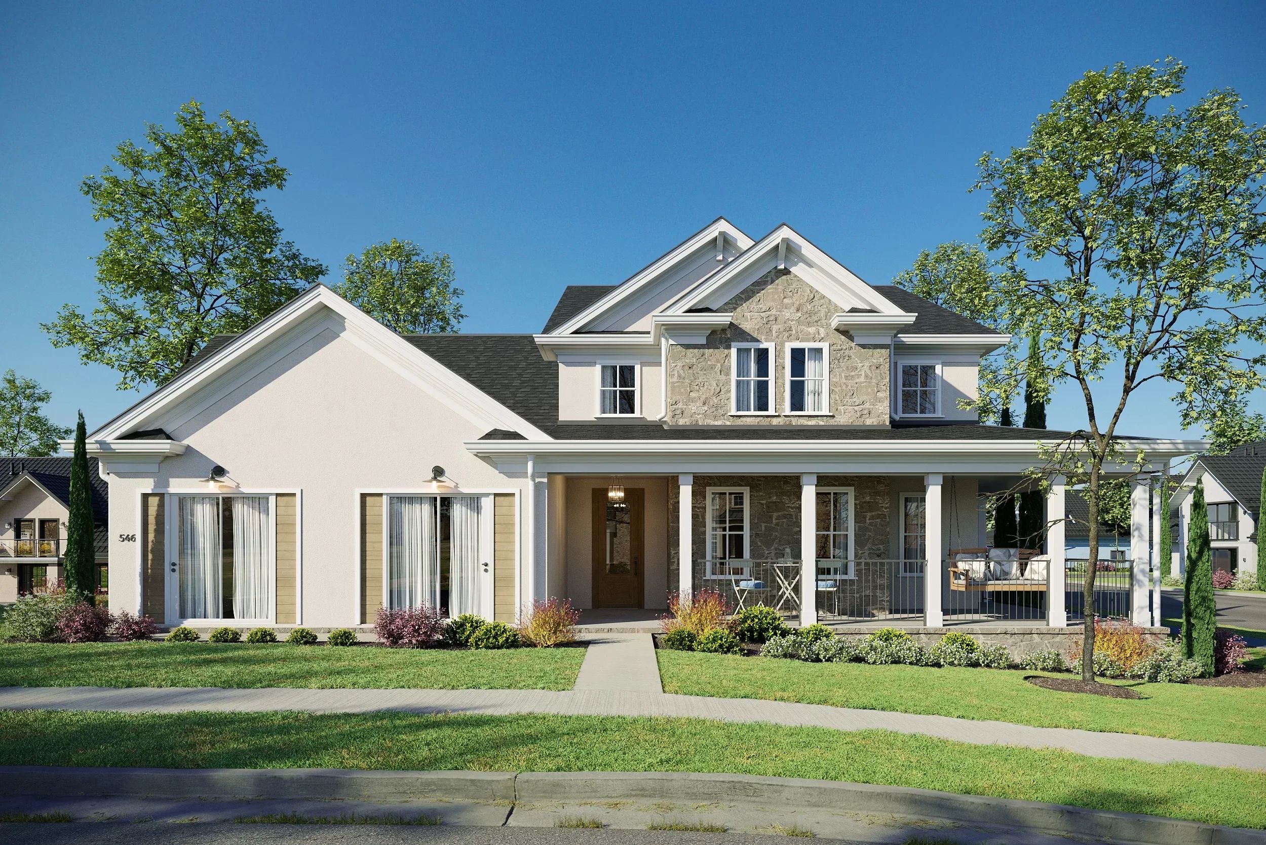 3D Rendering of Building Materials in Realistic Setting