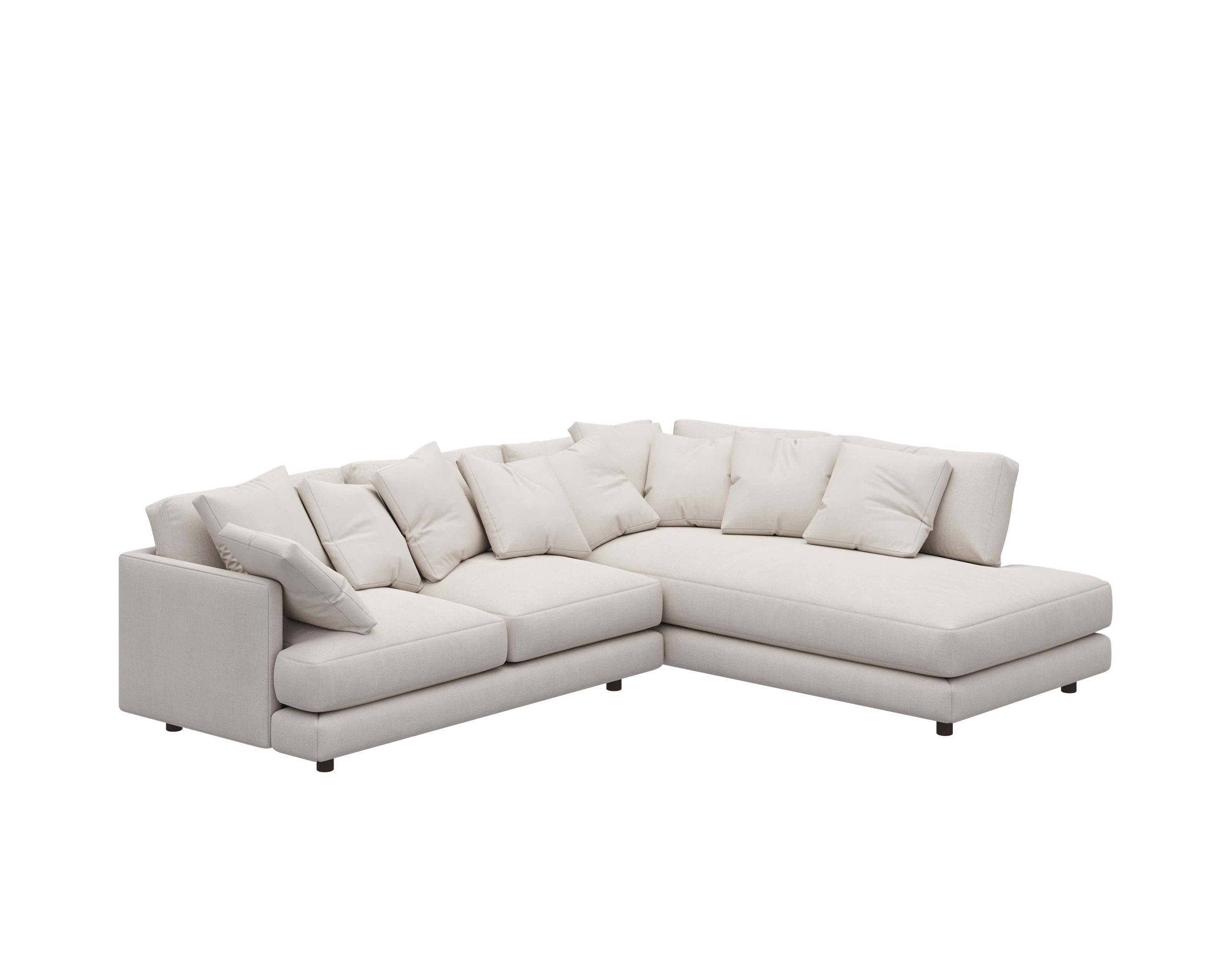 First-class 3D rendered image of a stylish sofa showcasing realistic product rendering and 3D product visualization