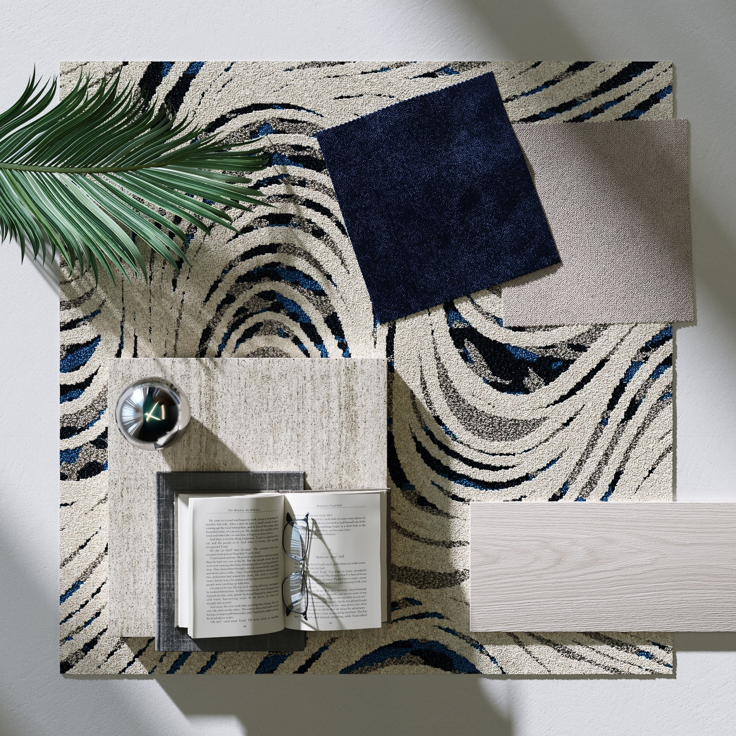 Flatlay 3D Visual of Finishes