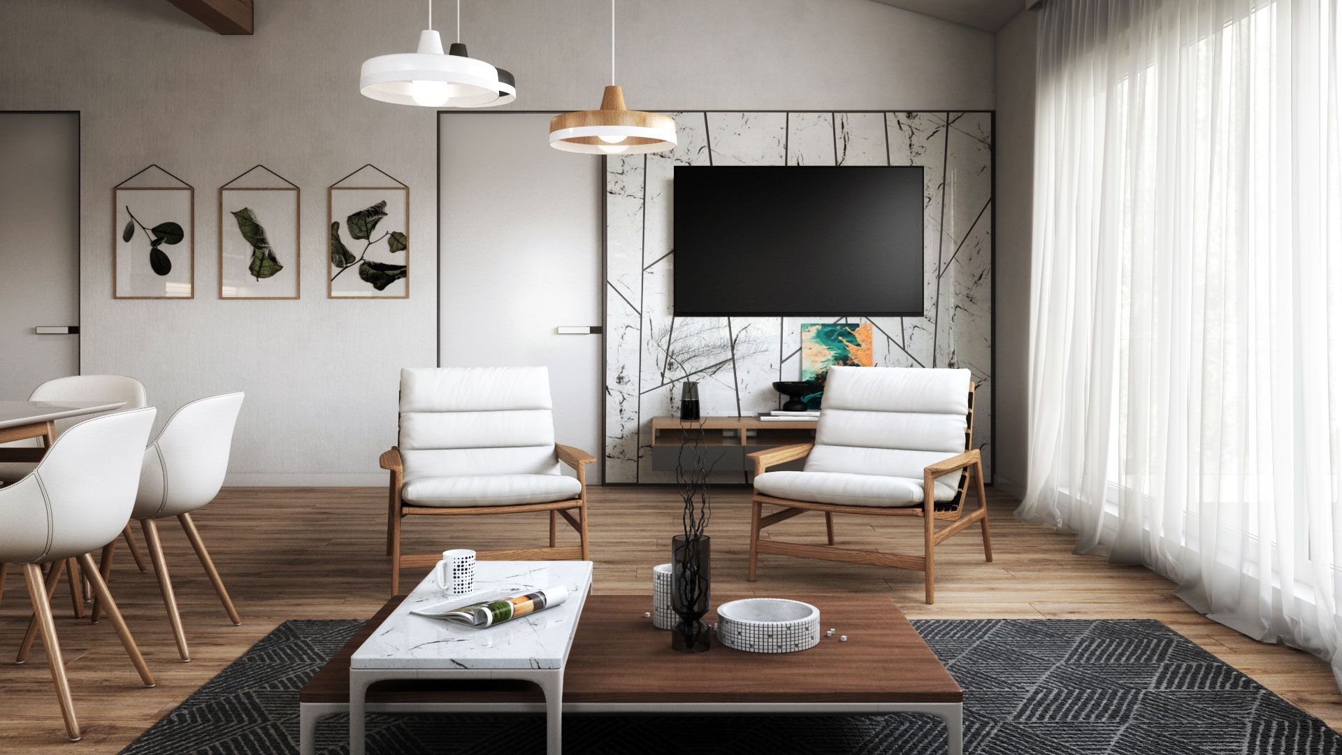 3D Product Rendering Project for a Modern Furniture Collection