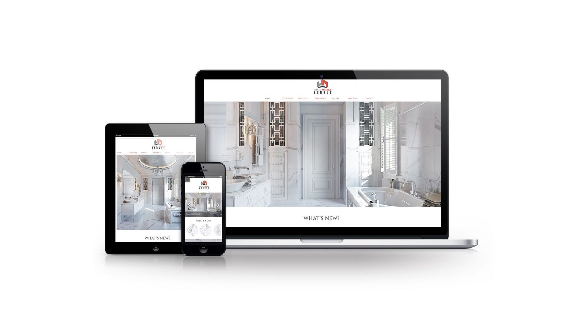Furniture Company's Web Store Reinforced by Marketing Collateral on Different Devices