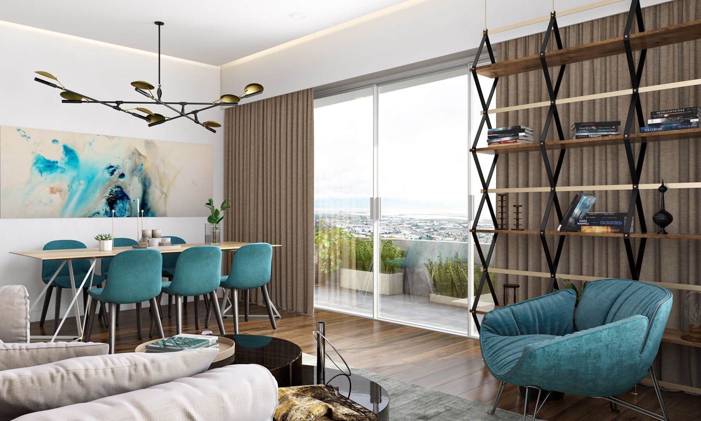 3D Lifestyle visualization for living room furniture