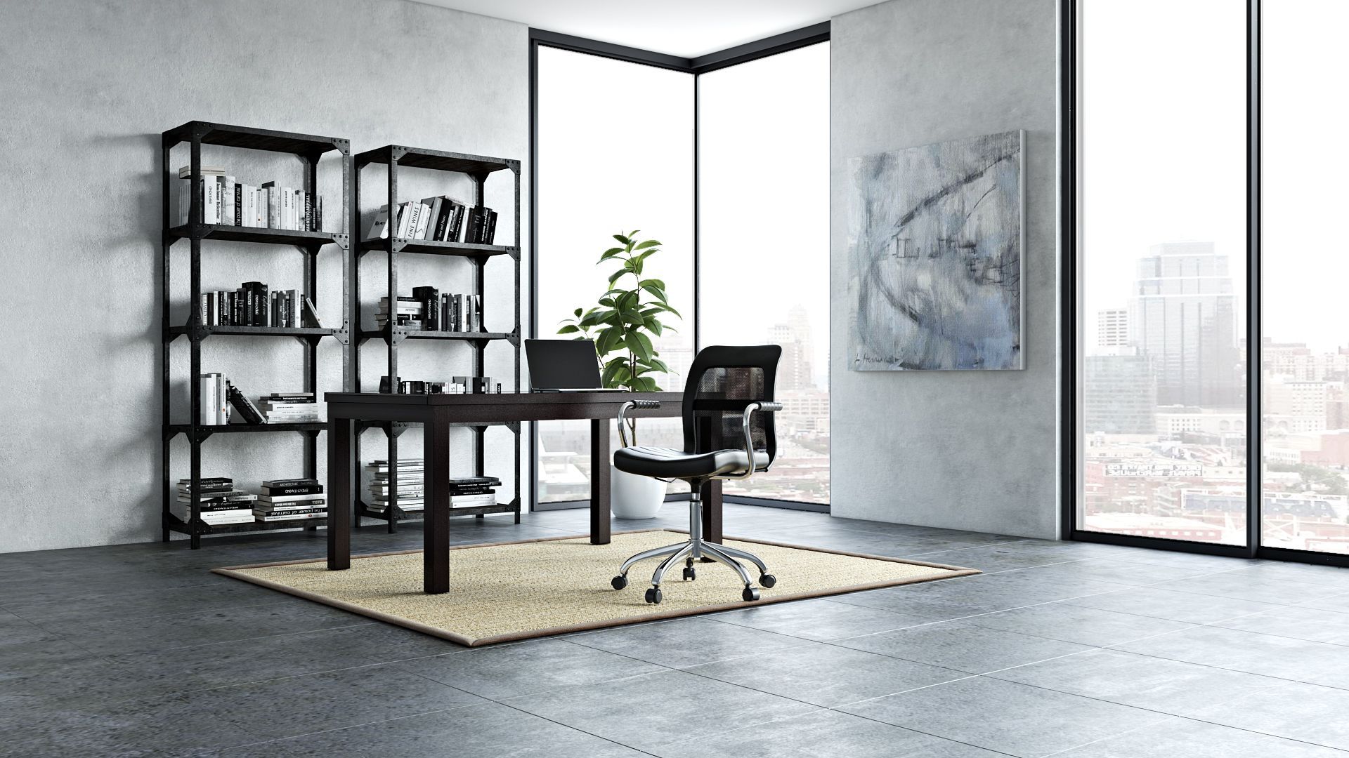 Office Chair 3D Visualization for a Print Catalog