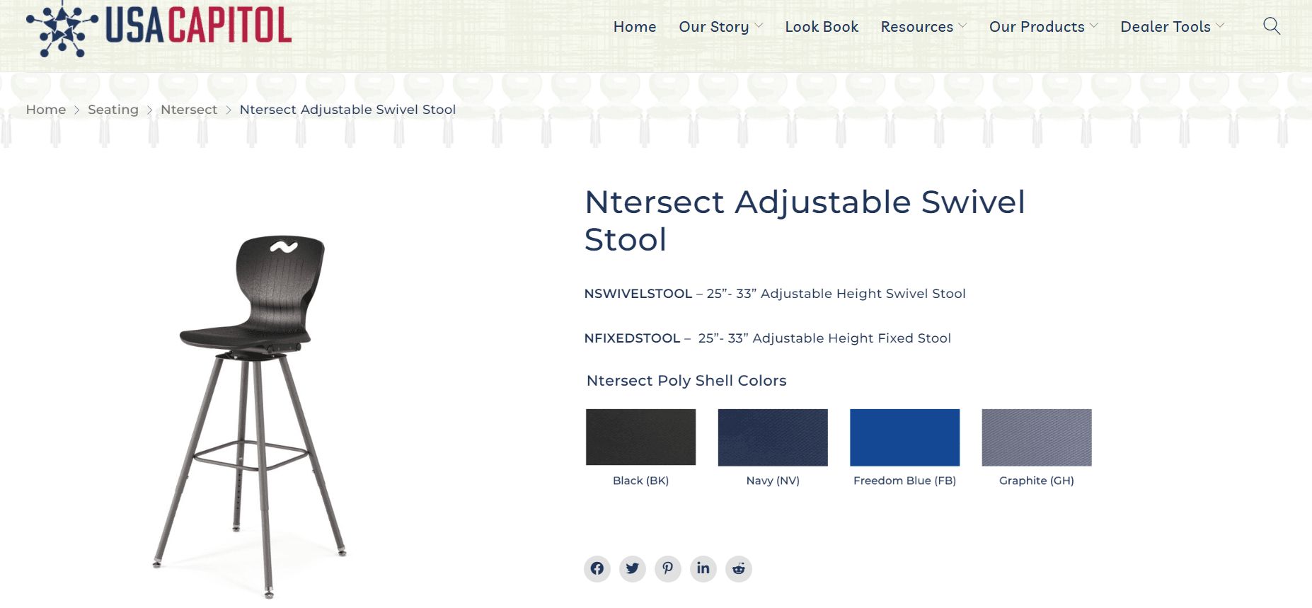Classroom Furniture CGI for a PDP Website