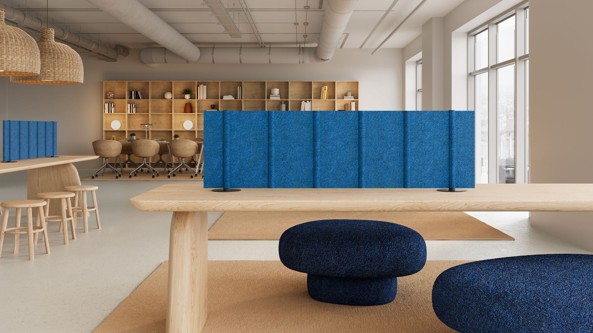 Acoustical Screen 3D Lifestyle Rendering