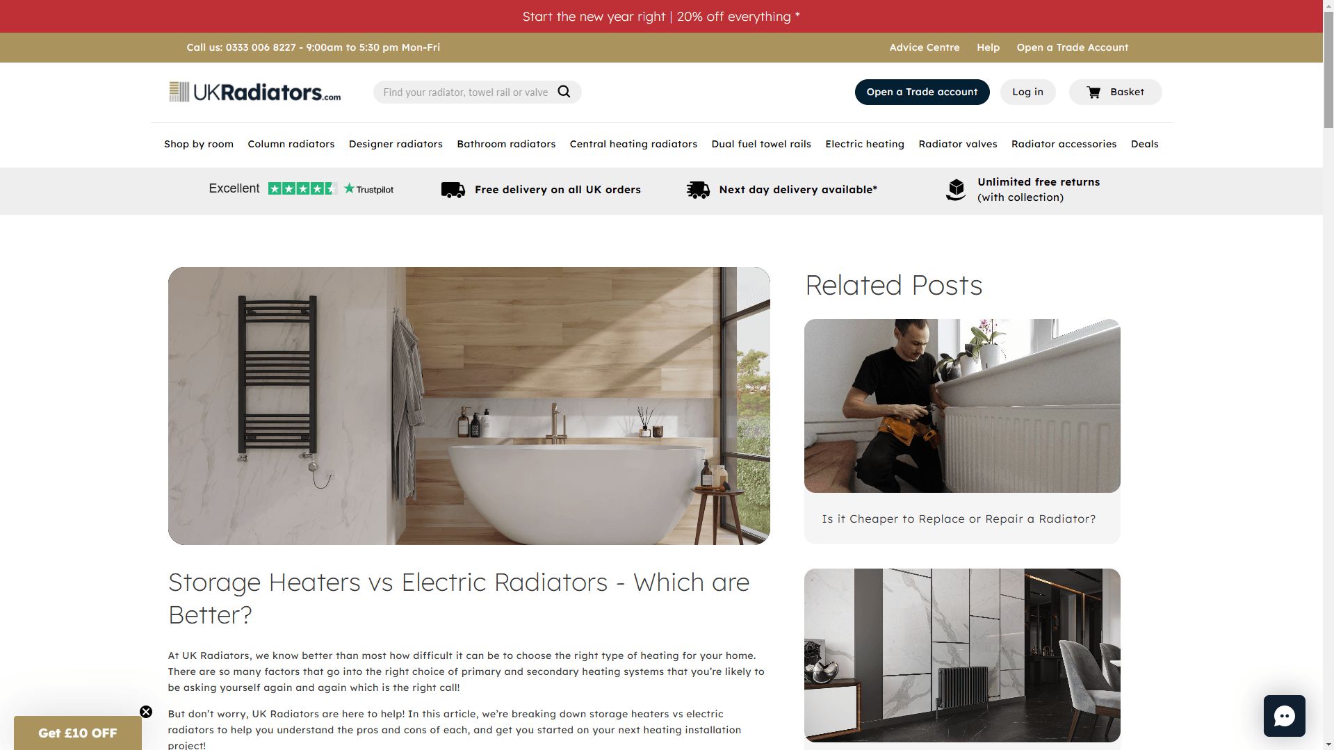 3D Bathroom Rendering on UK Radiators Blog