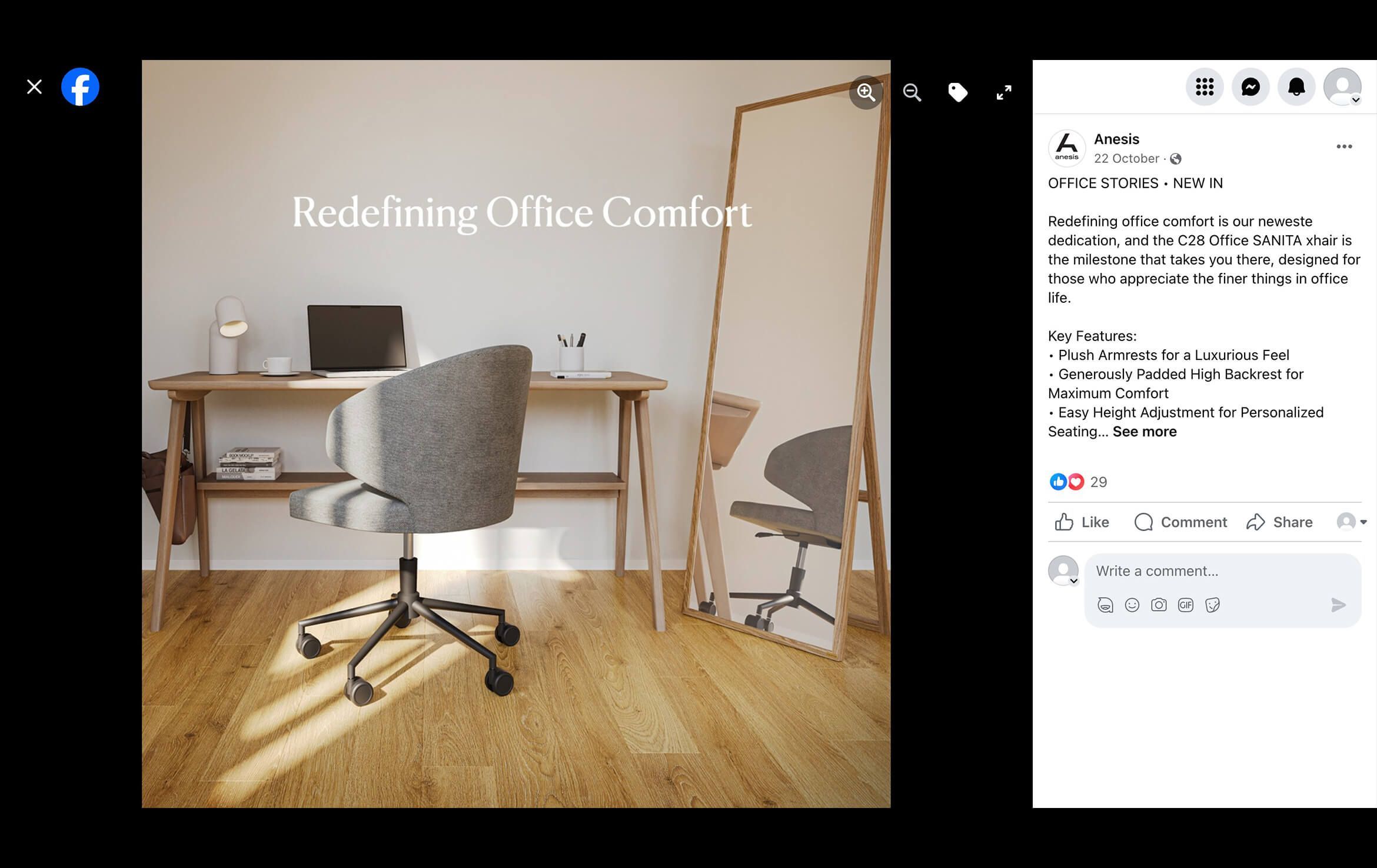 3D Visualization of Furniture for SMM
