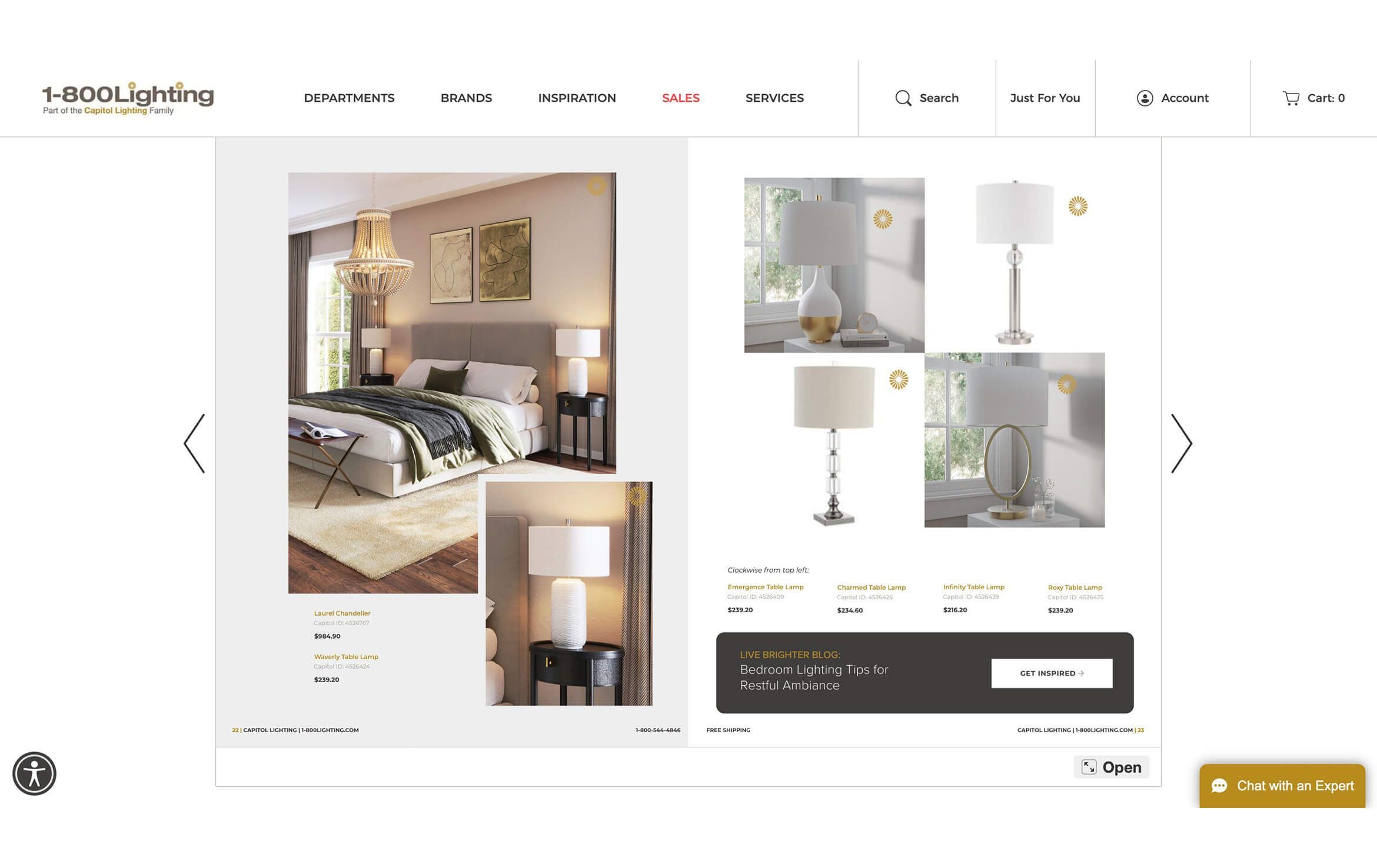 3D Rendering of Light Fixtures for Catalog