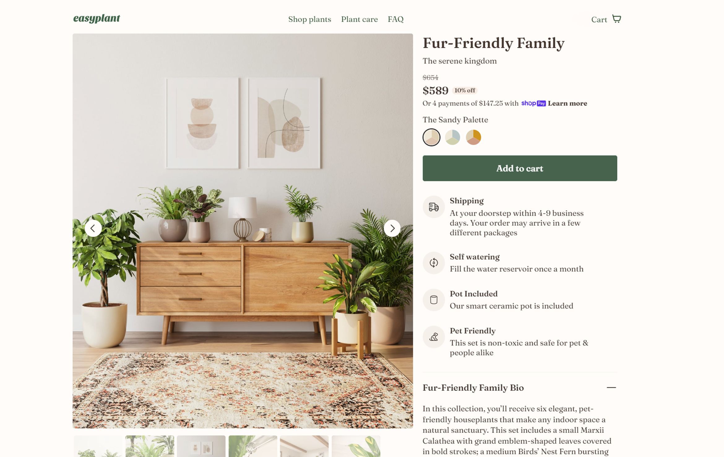 High-quality 3D furniture modeling and rendering showcasing a modern interior with plants and decor