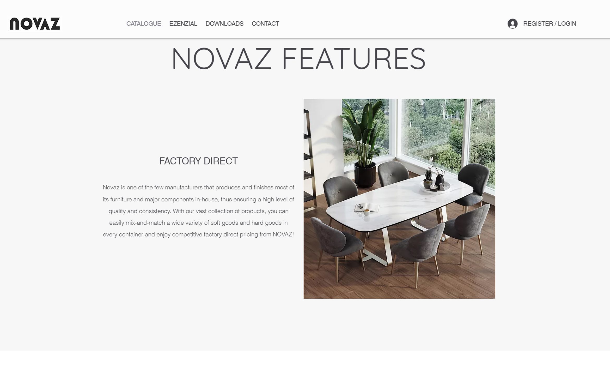 High-quality 3D furniture rendering showcasing a modern dining table and chairs in a bright interior setting, emphasizing 3D modeling and visualization.