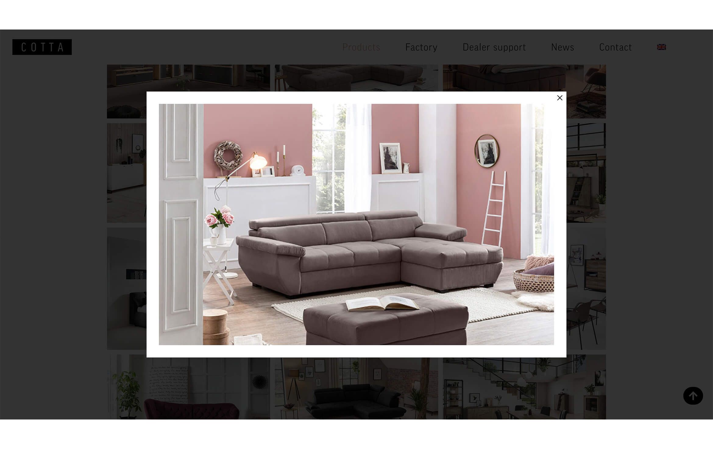 3D furniture modeling and rendering of a modern sofa in a stylish interior setting, showcasing 3D interior visualization and photorealistic rendering.