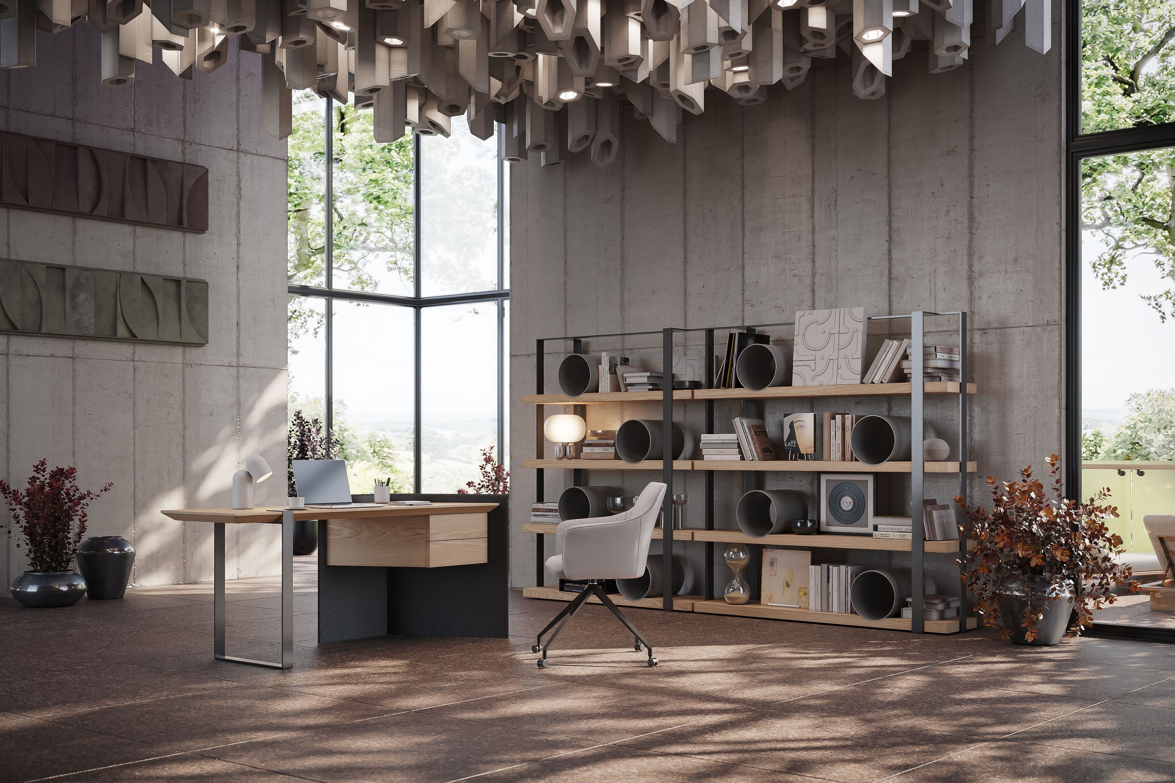 Office Desk Lifestyle Render