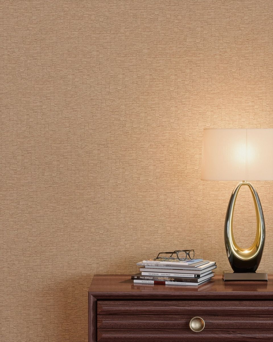 3D rendered house fittings with a lamp and books on a wooden table, showcasing realistic interior visualization and photorealistic rendering.