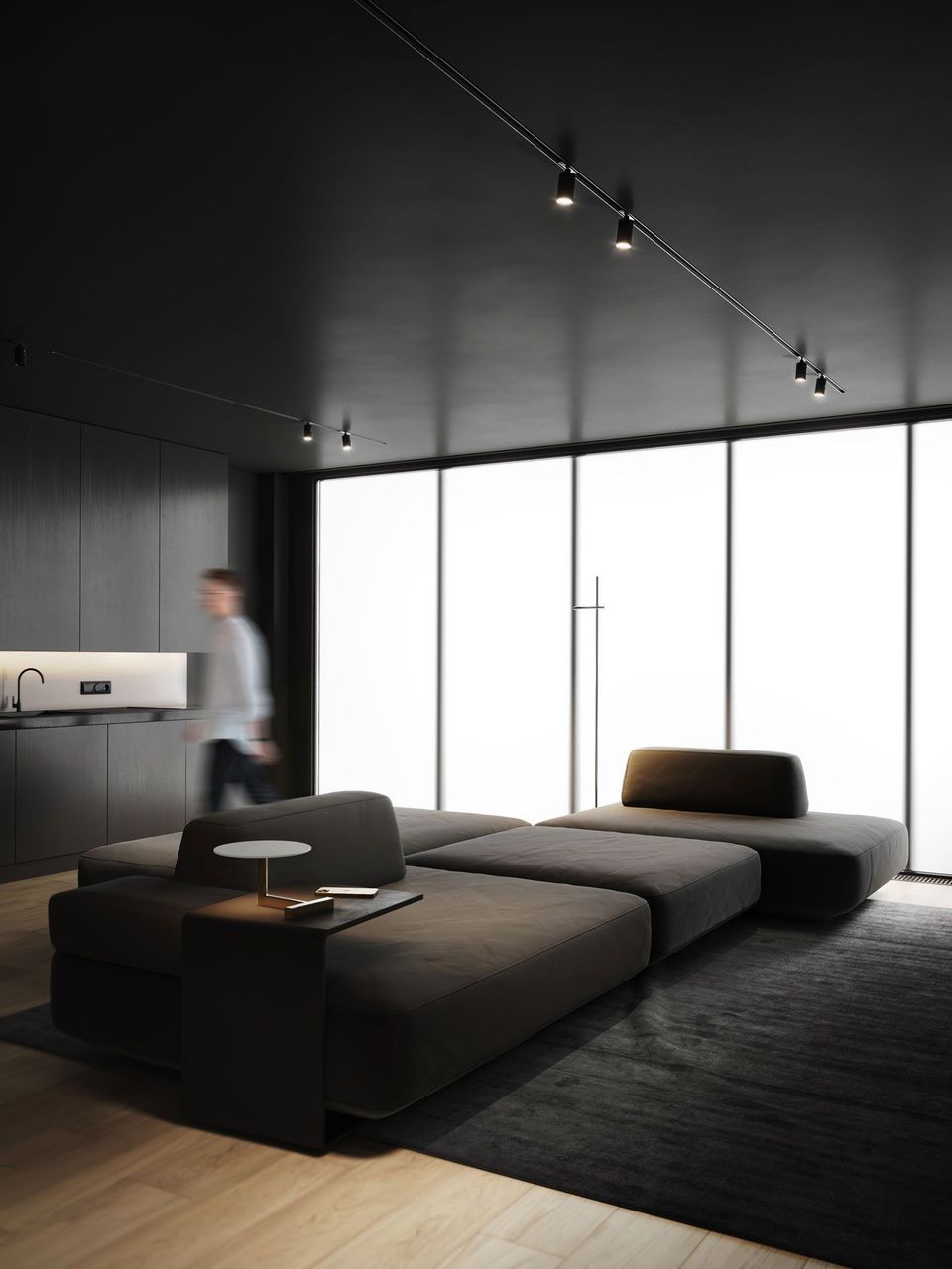 High-quality 3D interior rendering showcasing bespoke furniture in a modern living space, featuring realistic lighting and textures.