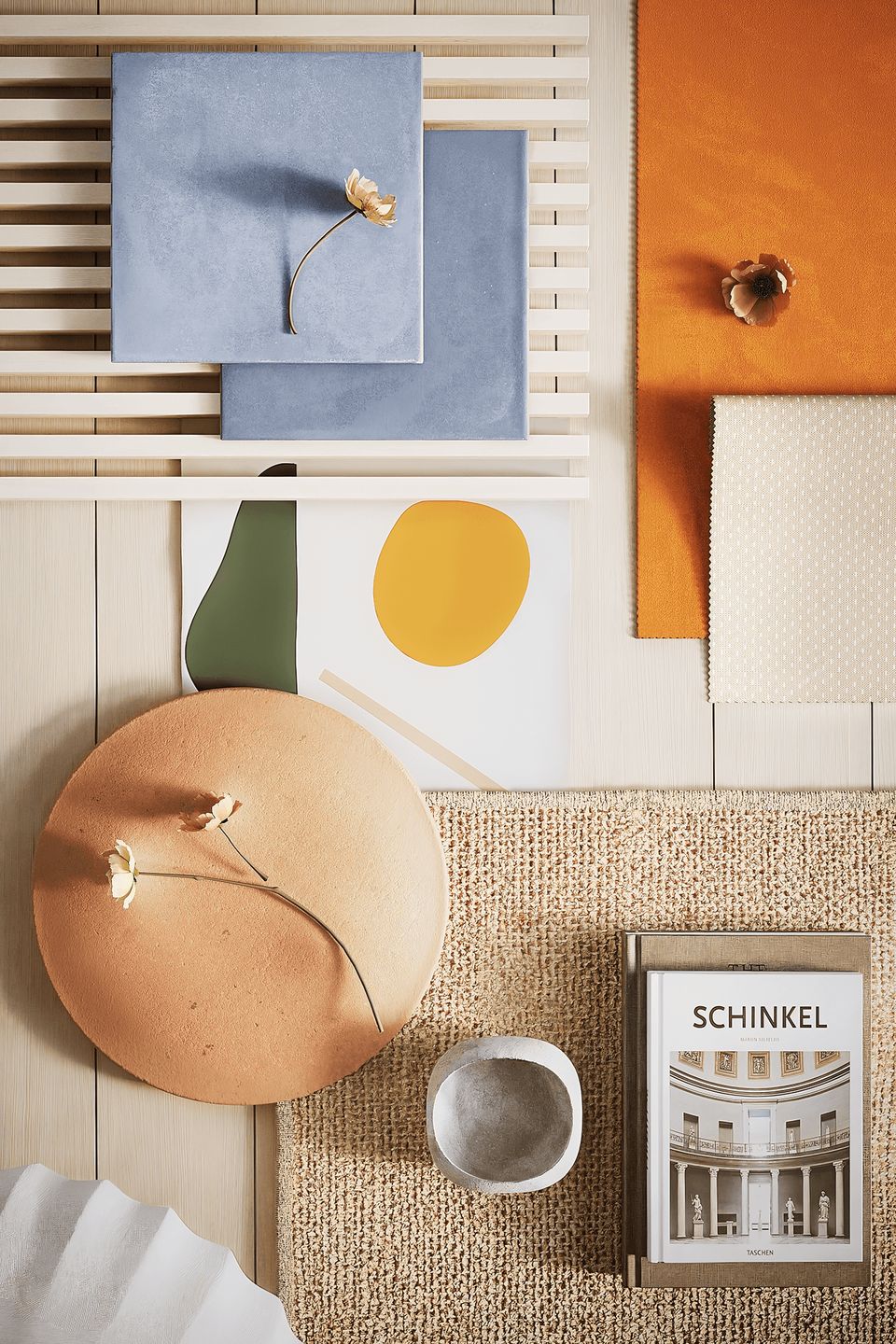 Products Flatlay 3D Render