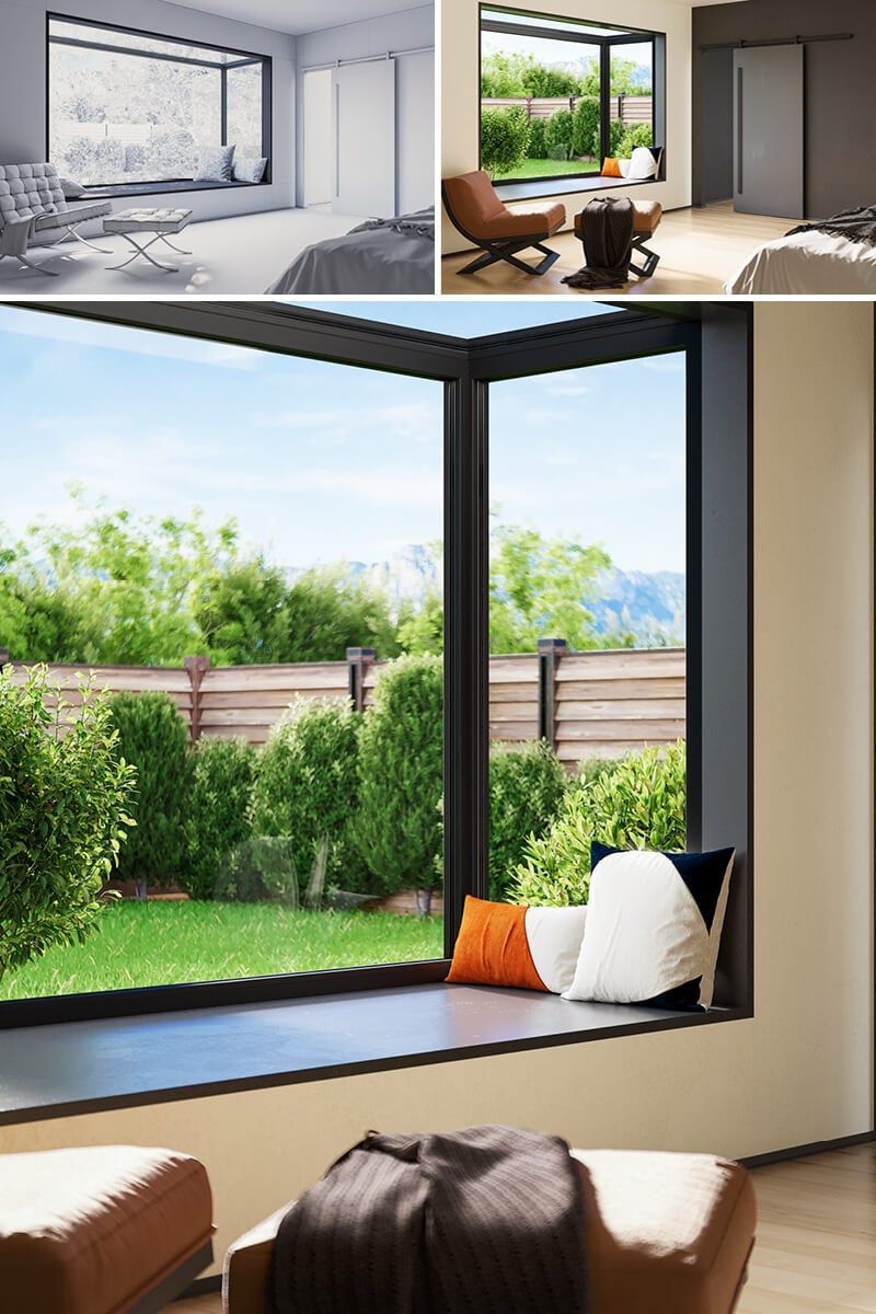 High-quality 3D interior visualization showcasing realistic furniture rendering and 3D lifestyle visualization.