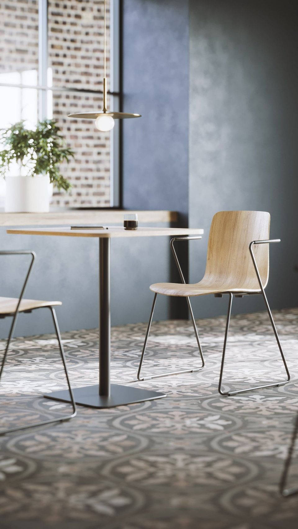 Lifestyle CGI of Chairs and a Table