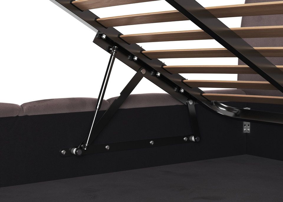 Photoreal 3D rendered image of a bed frame mechanism showcasing realistic product rendering and 3D product visualization.