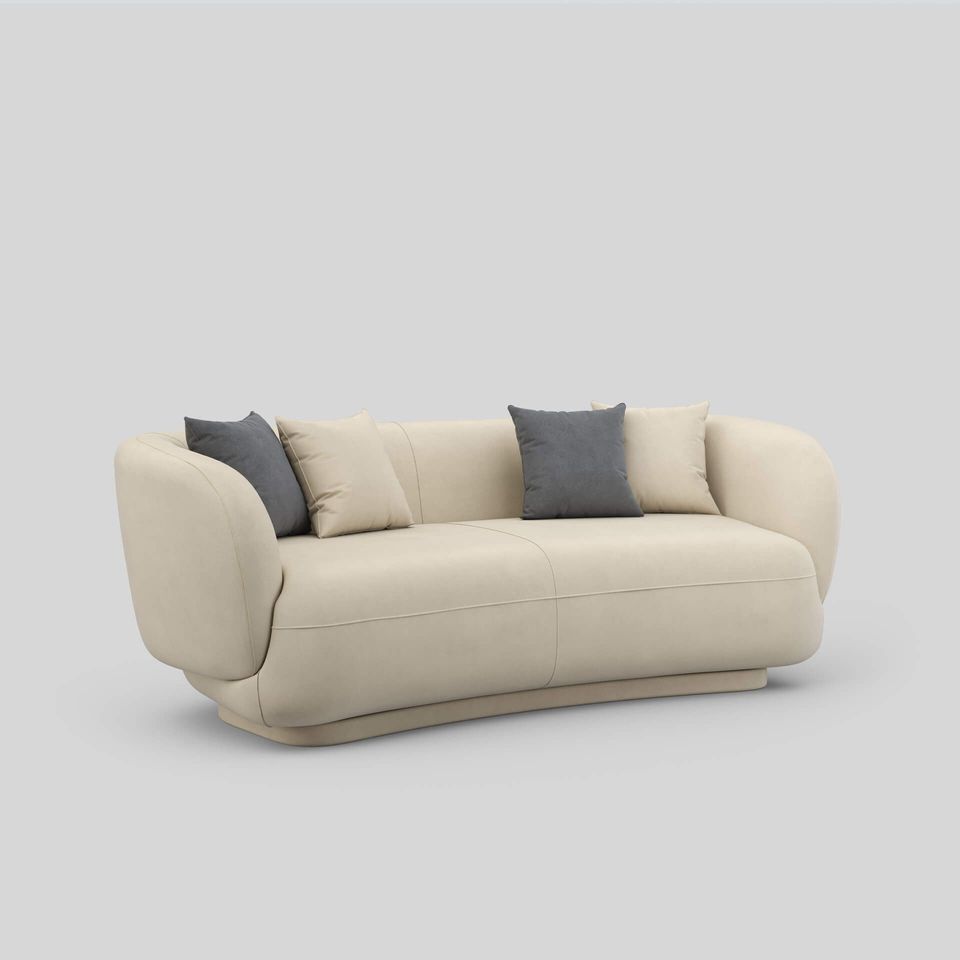 3D rendered image of a modern sofa showcasing first-class product visualization and photorealistic rendering