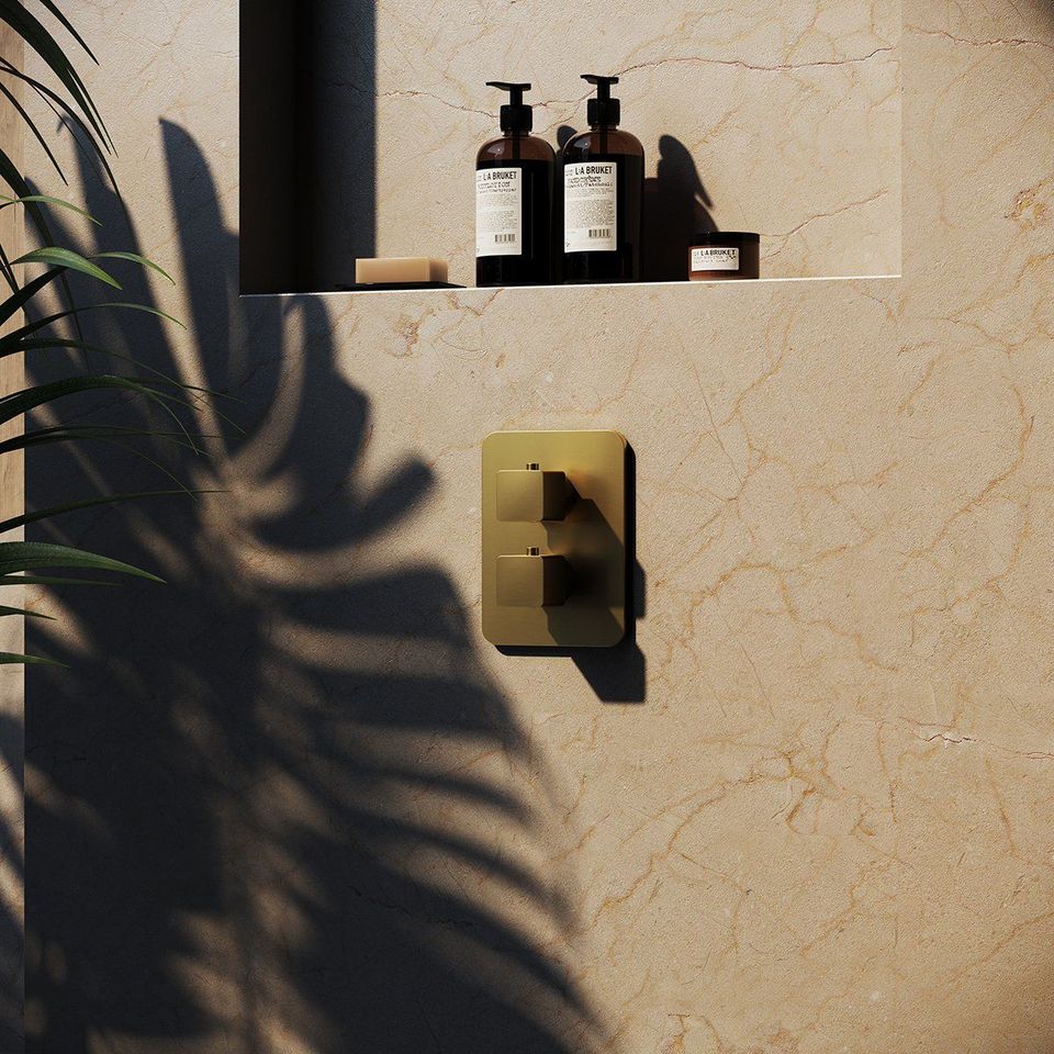 Realistic 3D rendering of bathroom accessories showcasing photorealistic visualization and custom 3D modeling.