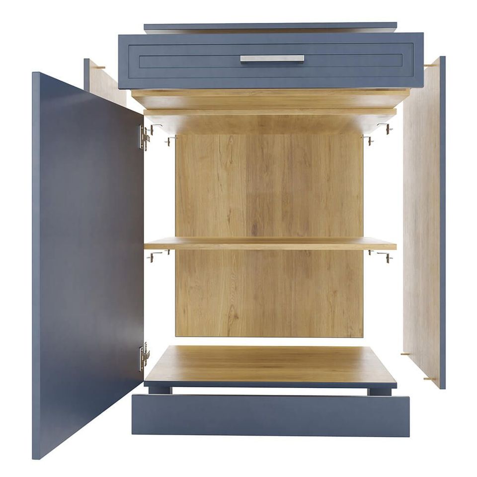 3D rendered image of a wooden cabinet showcasing 3D furniture modeling and visualization