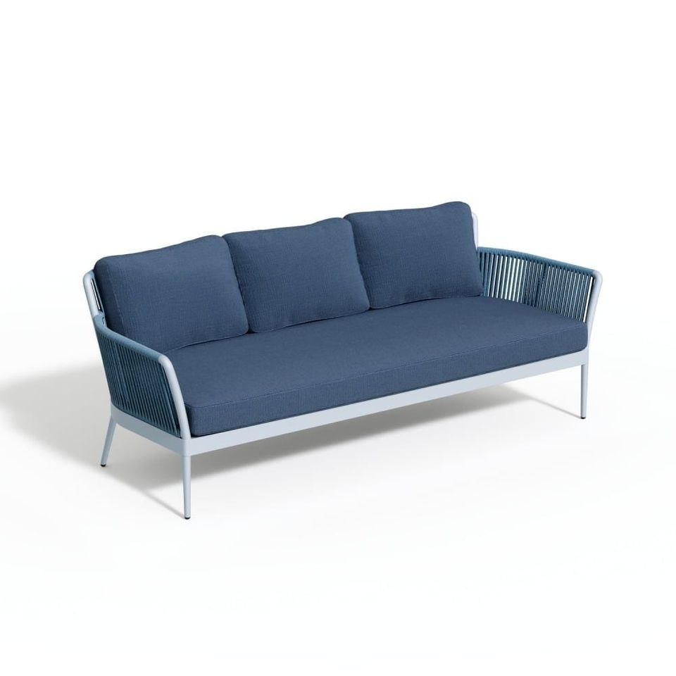 Blue Sofa 3D Rendering
